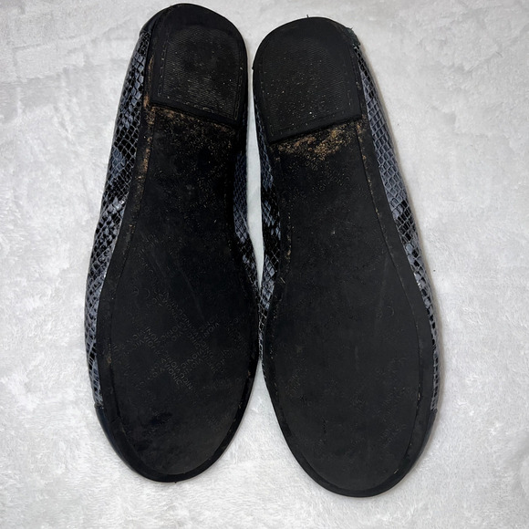 Vionic Women's Ballet Flats Minna Boa Gray Leather Slip On Round Toe Shoe - Picture 10 of 12